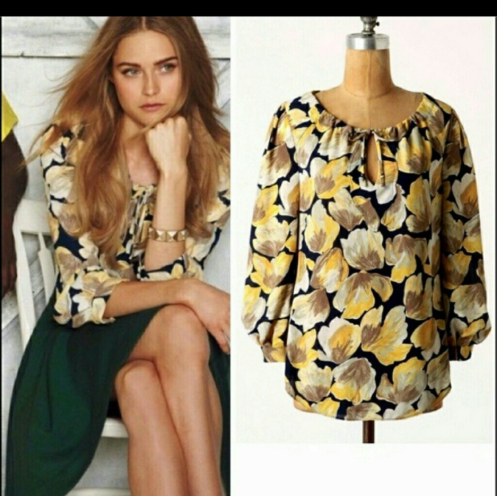 Anthropologie Meadow Rue "Michelia" blouse